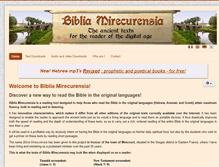 Tablet Screenshot of biblia-mirecurensia.com
